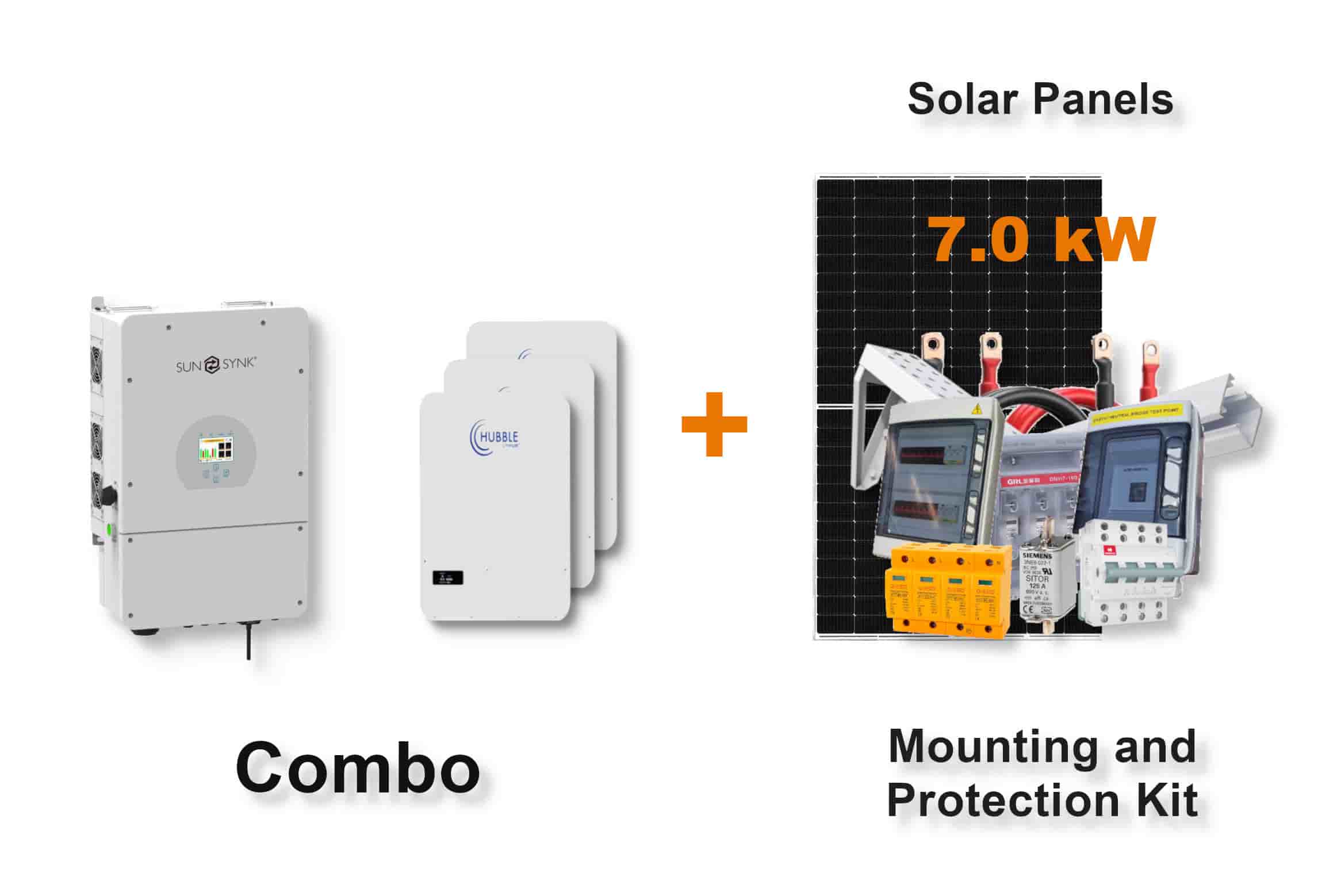 8.0 kW SUNSYNK Hybrid - HUBBLE Combo, c/w 3x 5.12 kWh Lithium Batteries 8.0 kW SUNSYNK Hybrid - HUBBLE Combo, c/w 3x 5.12 kWh Lithium Batteries