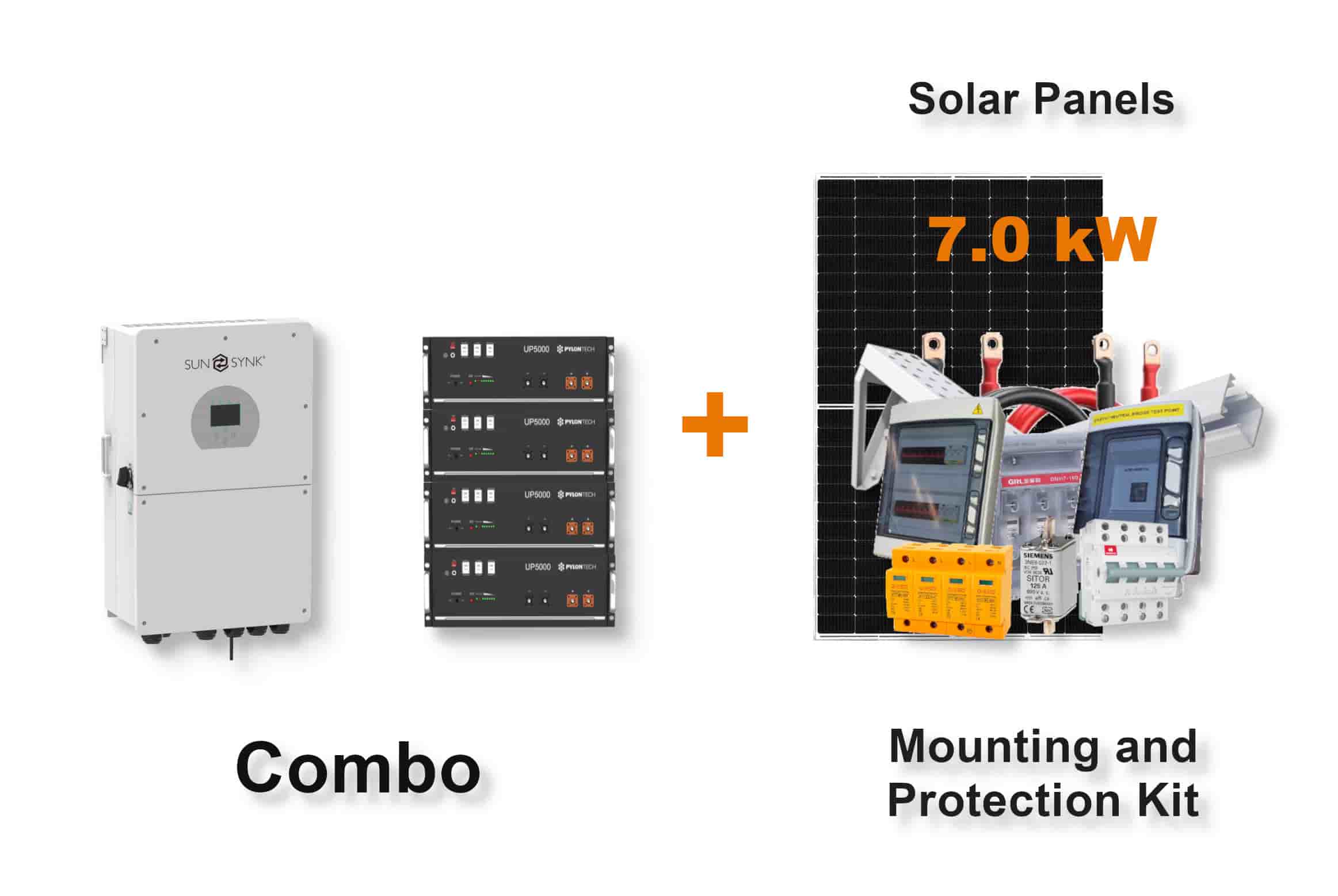16.0 kW SUNSYNK Hybrid - PYLONTECH Combo, c/w 4x 4.8 kWh Lithium Batteries 16.0 kW SUNSYNK Hybrid - PYLONTECH Combo, c/w 4x 4.8 kWh Lithium Batteries