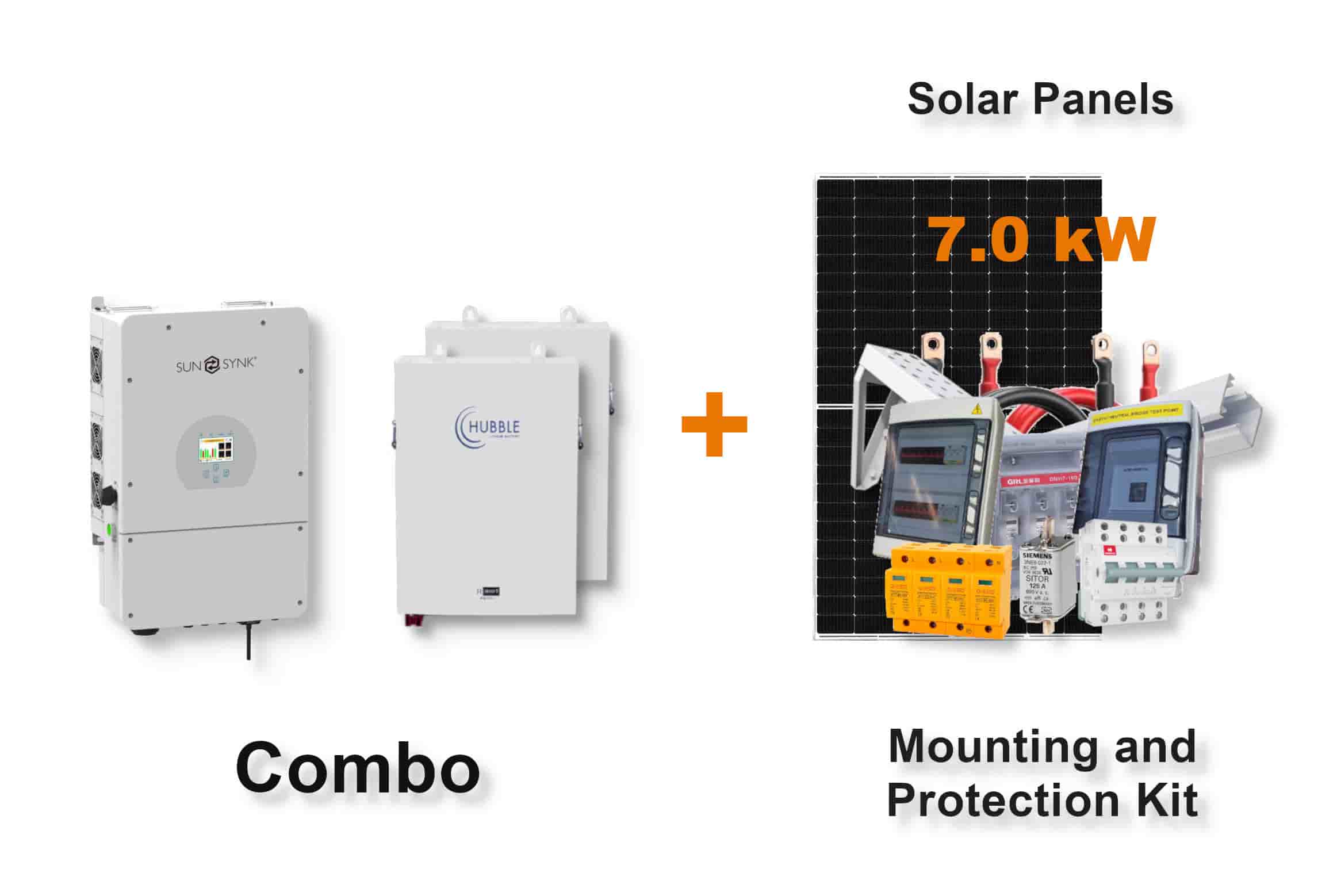 8.0 kW SUNSYNK Hybrid - HUBBLE Combo, c/w 2x 5.5 kWh Lithium Batteries 8.0 kW SUNSYNK Hybrid - HUBBLE Combo, c/w 2x 5.5 kWh Lithium Batteries