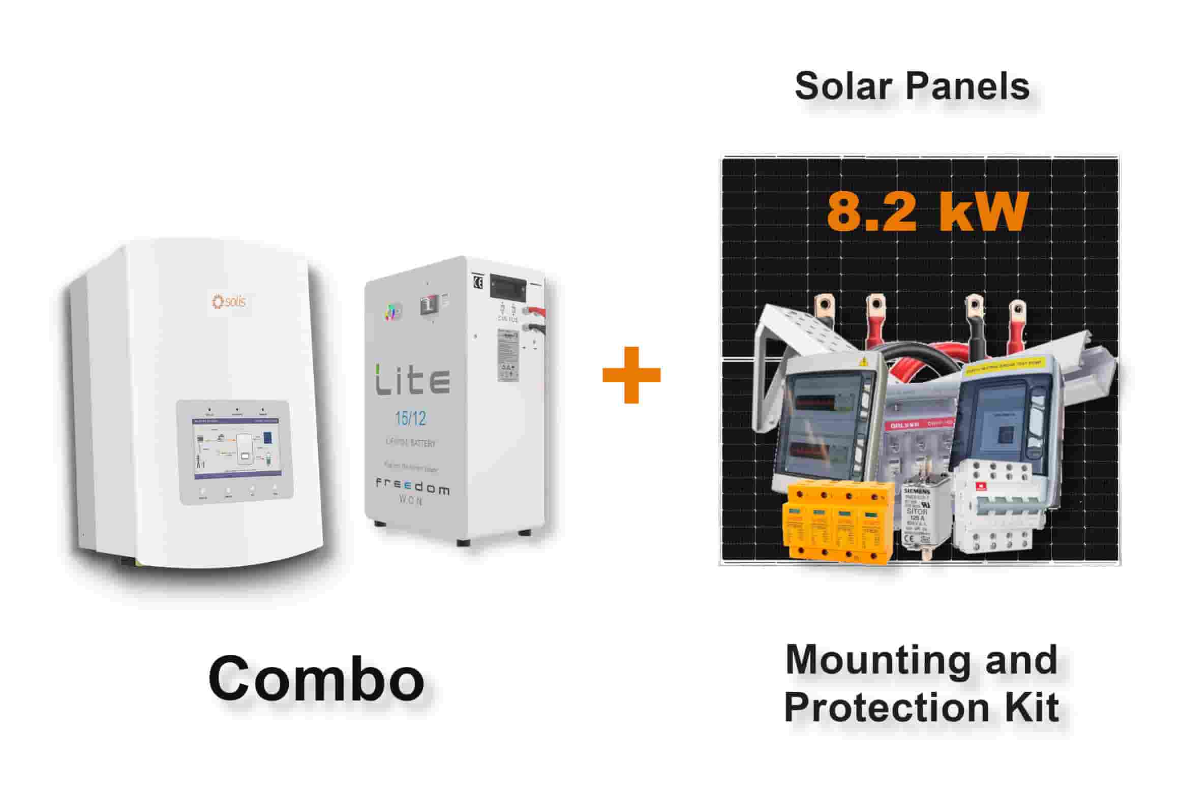 5.0 kW SOLIS S5 Hybrid - FREEDOM WON Combo, c/w 15.0 kWh Lithium Battery 5.0 kW SOLIS S5 Hybrid - FREEDOM WON Combo, c/w 15.0 kWh Lithium Battery