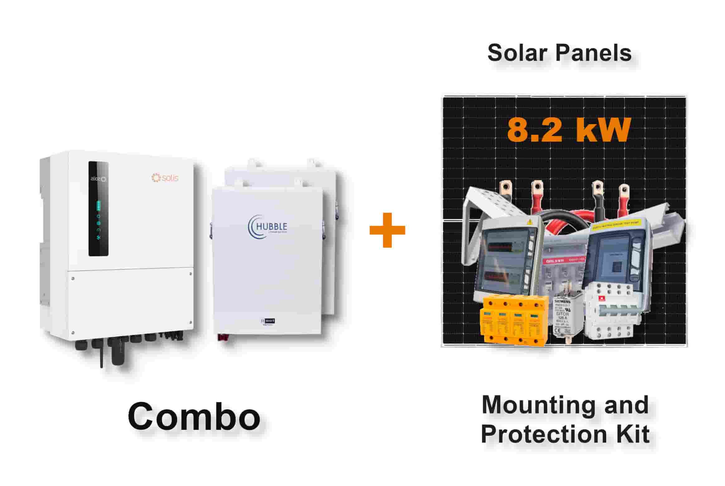 5.0 kW SOLIS S6 Hybrid - HUBBLE Combo, c/w 2x 5.5 kWh Lithium Batteries 5.0 kW SOLIS S6 Hybrid - HUBBLE Combo, c/w 2x 5.5 kWh Lithium Batteries