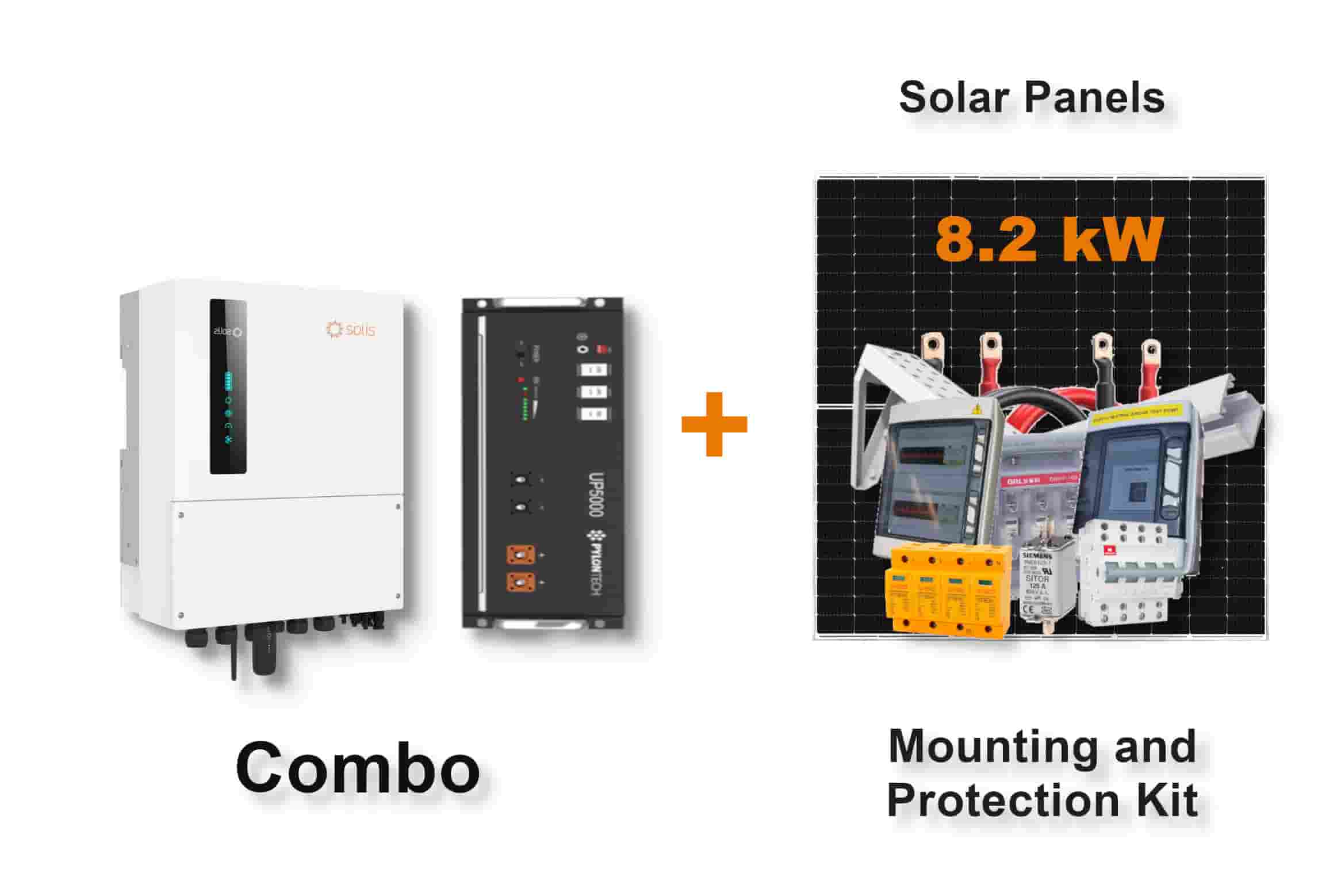 5.0 kW SOLIS S6 Hybrid - PYLONTECH Combo, c/w 4.8 kWh Lithium Battery 5.0 kW SOLIS S6 Hybrid - PYLONTECH Combo, c/w 4.8 kWh Lithium Battery