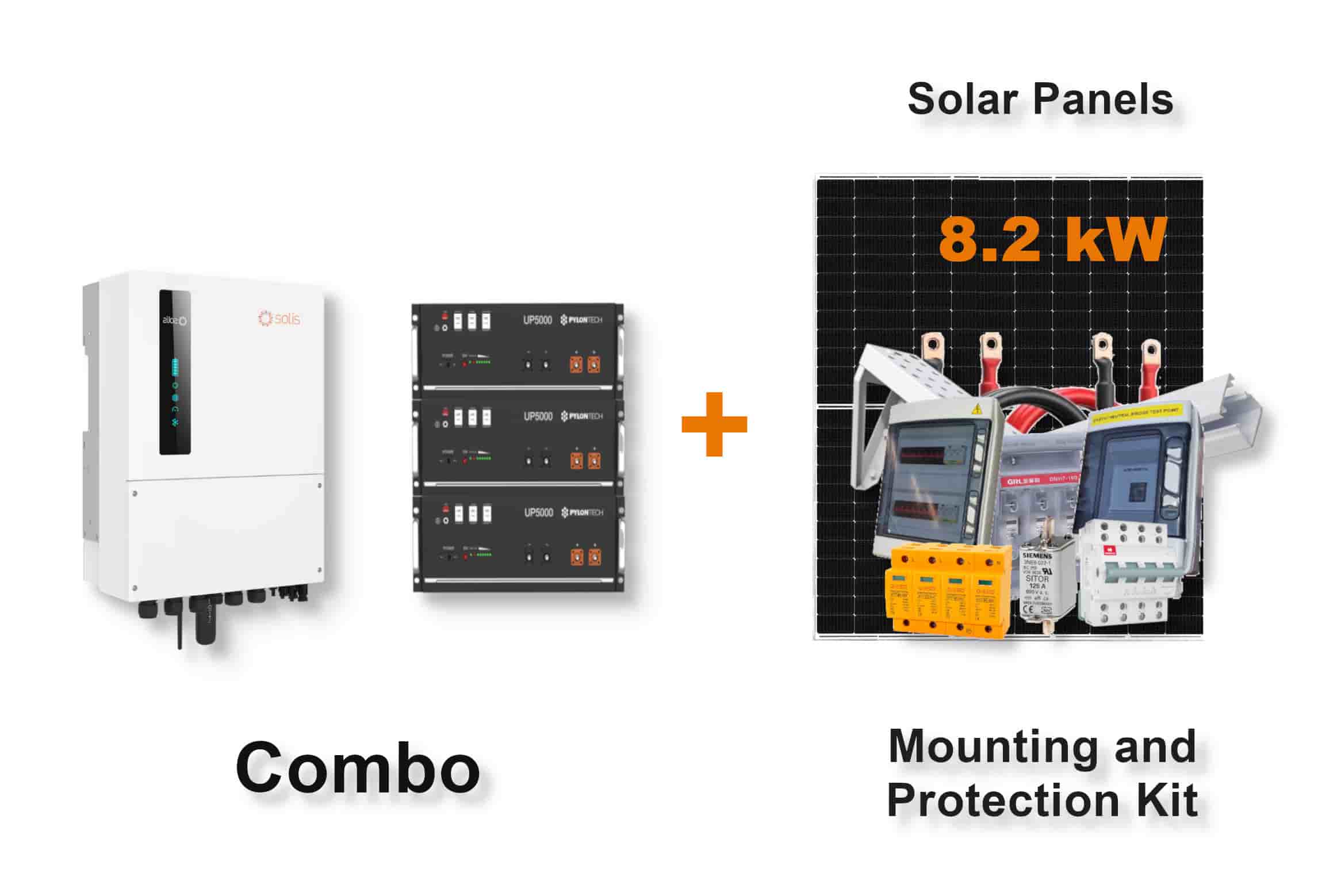 8.0 kW SOLIS S6 Hybrid Combo, c/w 3x 4.8 kWh PYLONTECH Lithium Batteries 8.0 kW SOLIS S6 Hybrid Combo, c/w 3x 4.8 kWh PYLONTECH Lithium Batteries