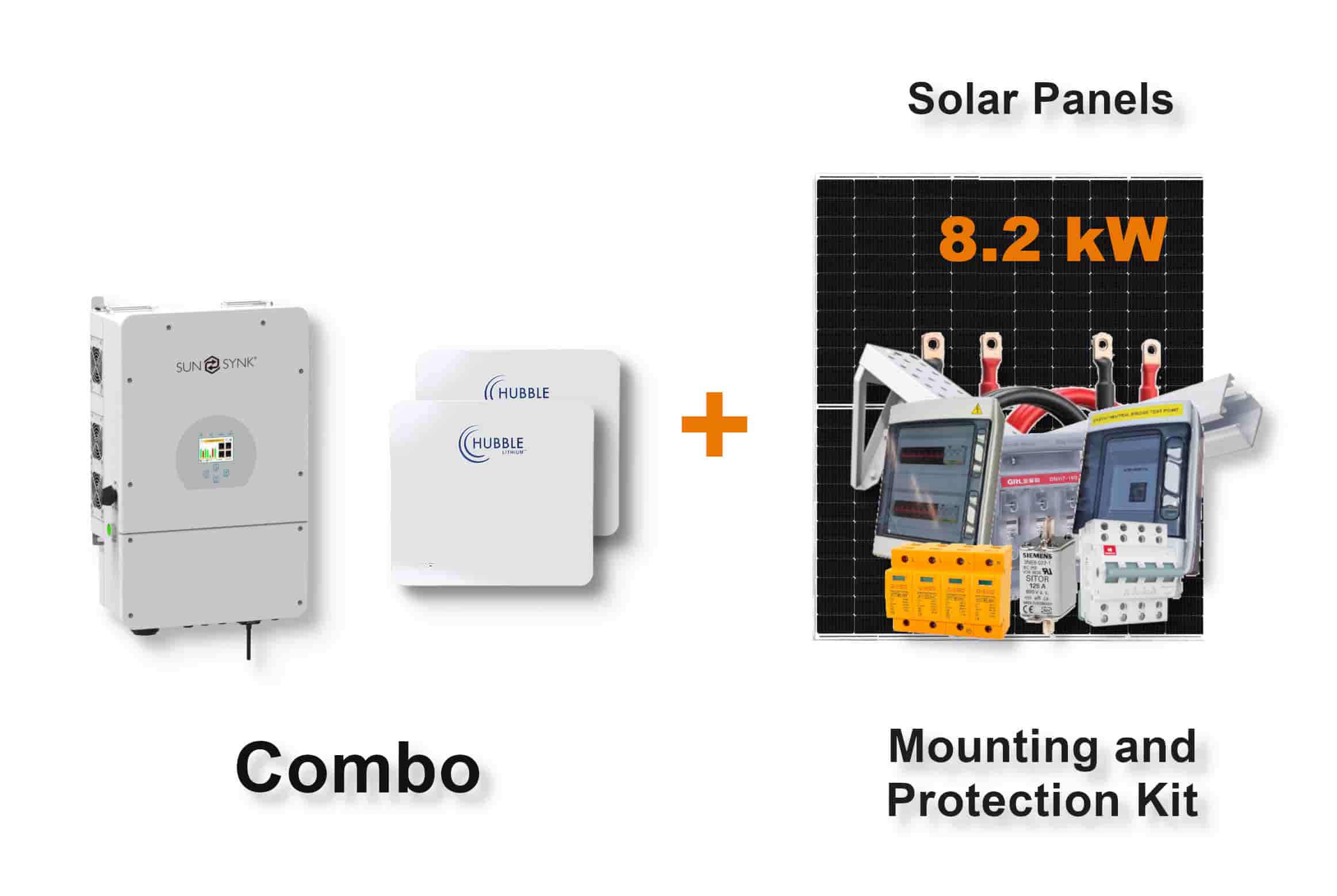 8.0 kW SUNSYNK Hybrid - HUBBLE Combo, c/w 2x 10.0 kWh Lithium Batteries 8.0 kW SUNSYNK Hybrid - HUBBLE Combo, c/w 2x 10.0 kWh Lithium Batteries