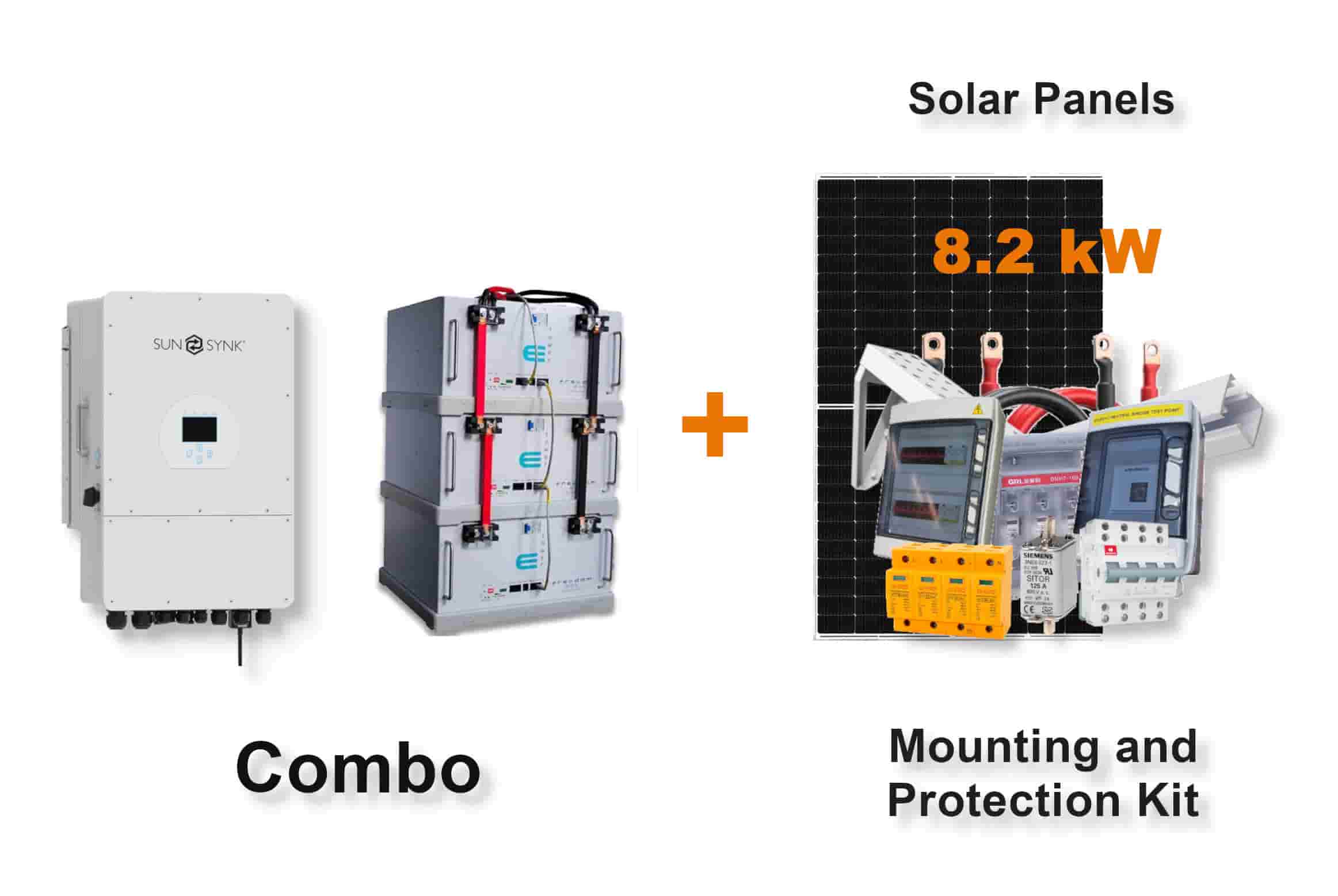 12.0 kW SUNSYNK 3-Phase Hybrid - FREEDOM WON Combo, c/w 3x 5.0 kWh Lithium Batteries 12.0 kW SUNSYNK 3-Phase Hybrid - FREEDOM WON Combo, c/w 3x 5.0 kWh Lithium Batteries