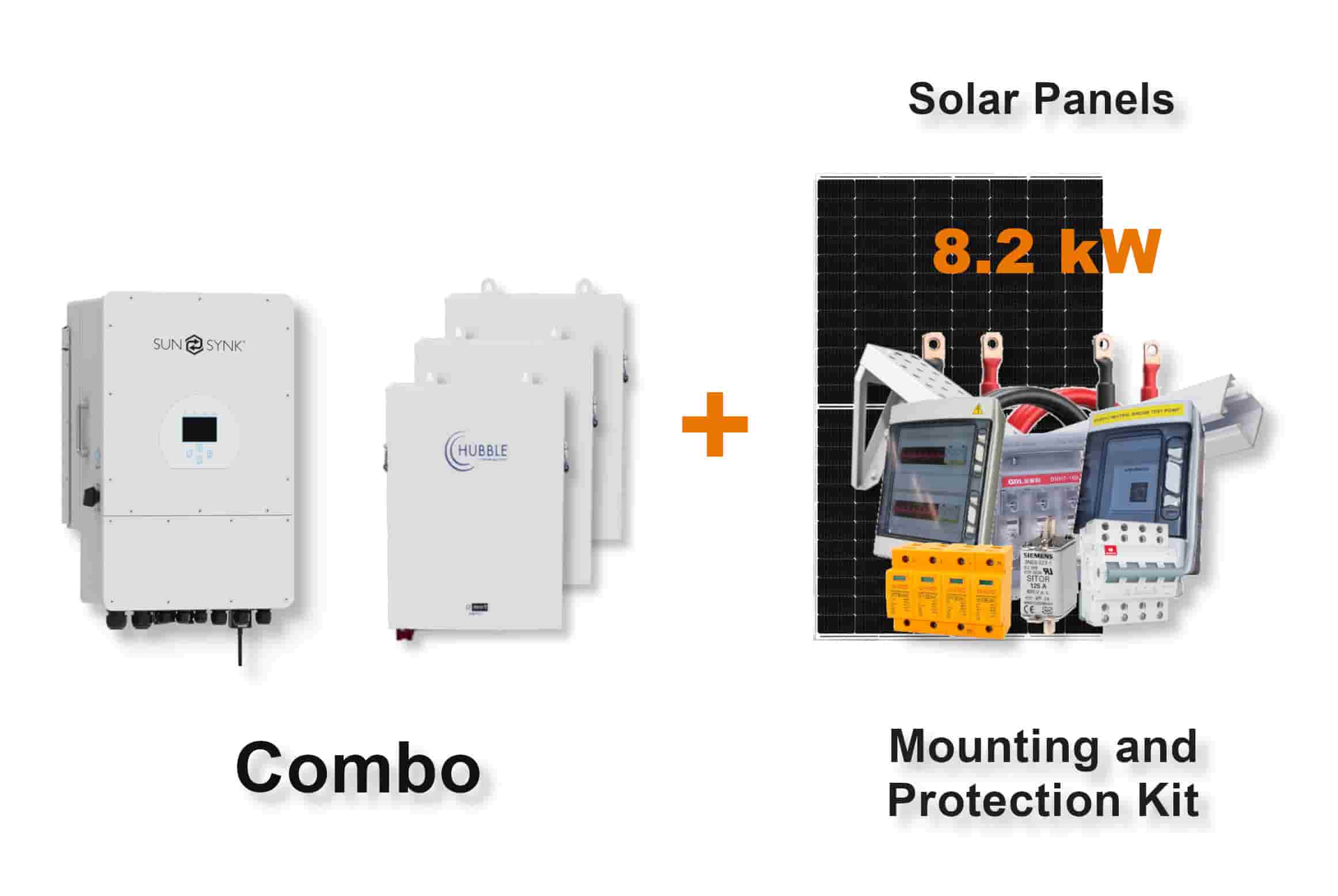 12.0 kW SUNSYNK 3-Phase Hybrid - HUBBLE Combo, c/w 3x 5.5 kWh Lithium Batteries 12.0 kW SUNSYNK 3-Phase Hybrid - HUBBLE Combo, c/w 3x 5.5 kWh Lithium Batteries