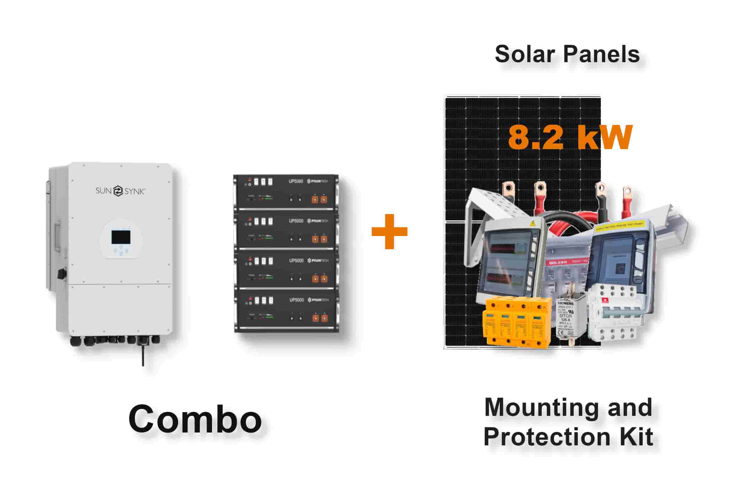 12.0 kW SUNSYNK 3-Phase Hybrid - PYLONTECH Combo, c/w 4x 4.8 kWh Lithium Batteries 12.0 kW SUNSYNK 3-Phase Hybrid - PYLONTECH Combo, c/w 4x 4.8 kWh Lithium Batteries