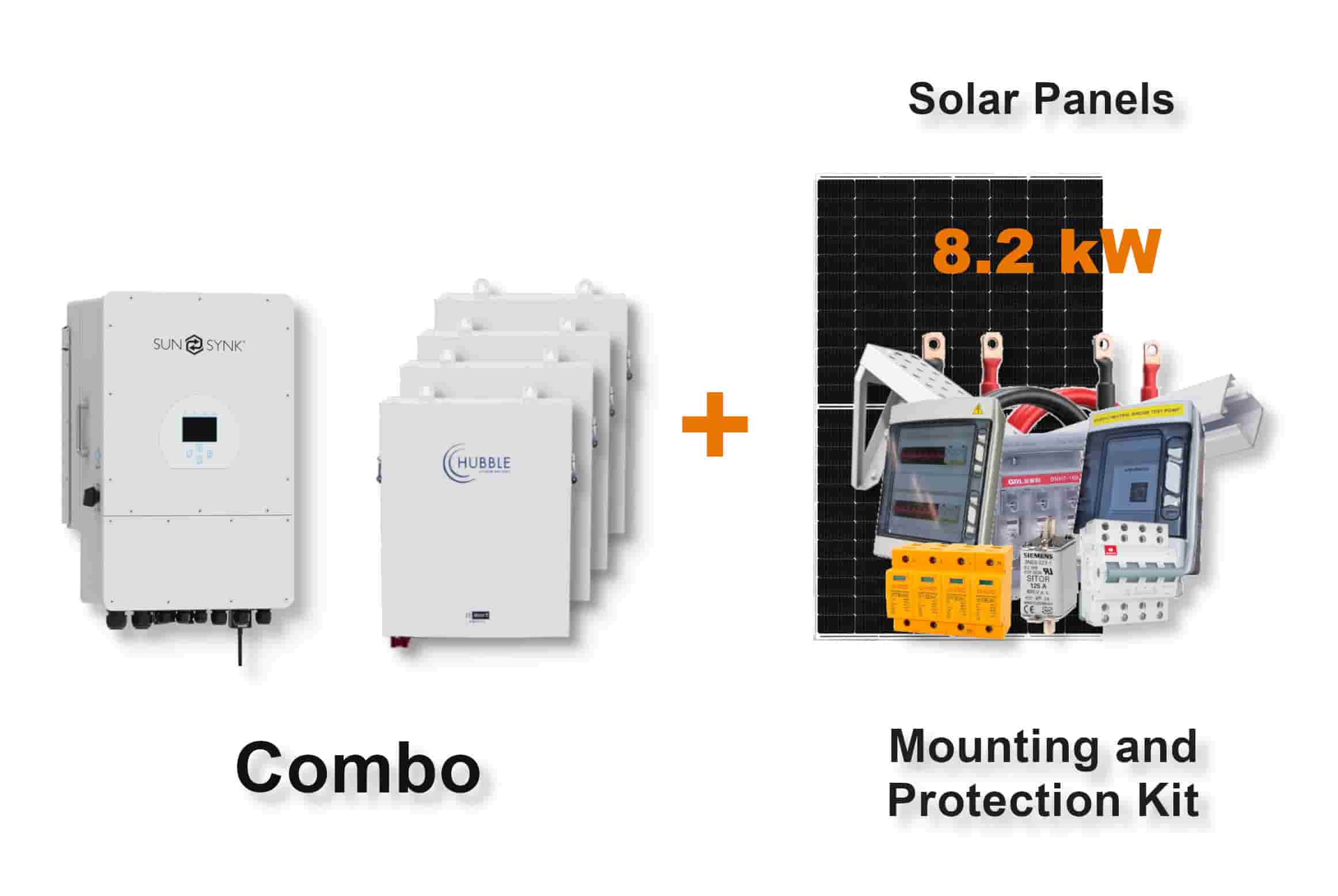 12.0 kW SUNSYNK 3-Phase Hybrid - HUBBLE Combo, c/w 4x 5.5 kWh Lithium Batteries 12.0 kW SUNSYNK 3-Phase Hybrid - HUBBLE Combo, c/w 4x 5.5 kWh Lithium Batteries