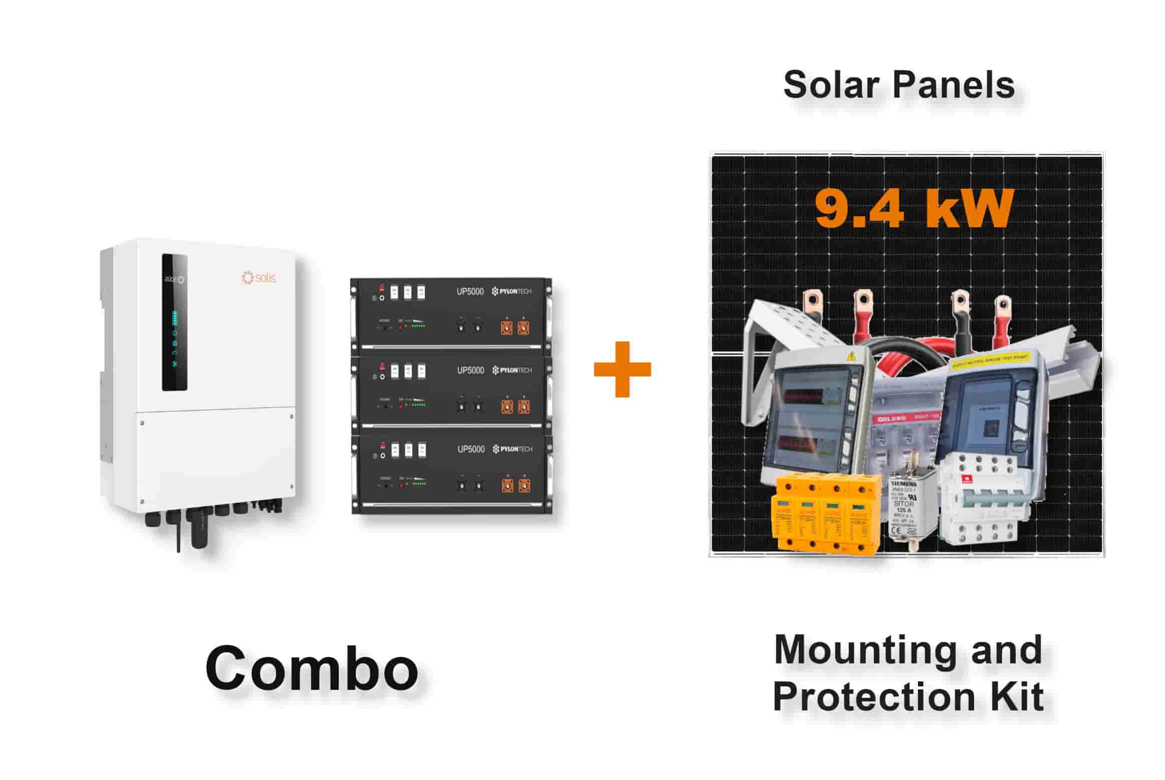 6.0 kW SOLIS S6 Hybrid - PYLONTECH Combo, c/w 3x 4.8 kWh Lithium Batteries 6.0 kW SOLIS S6 Hybrid - PYLONTECH Combo, c/w 3x 4.8 kWh Lithium Batteries