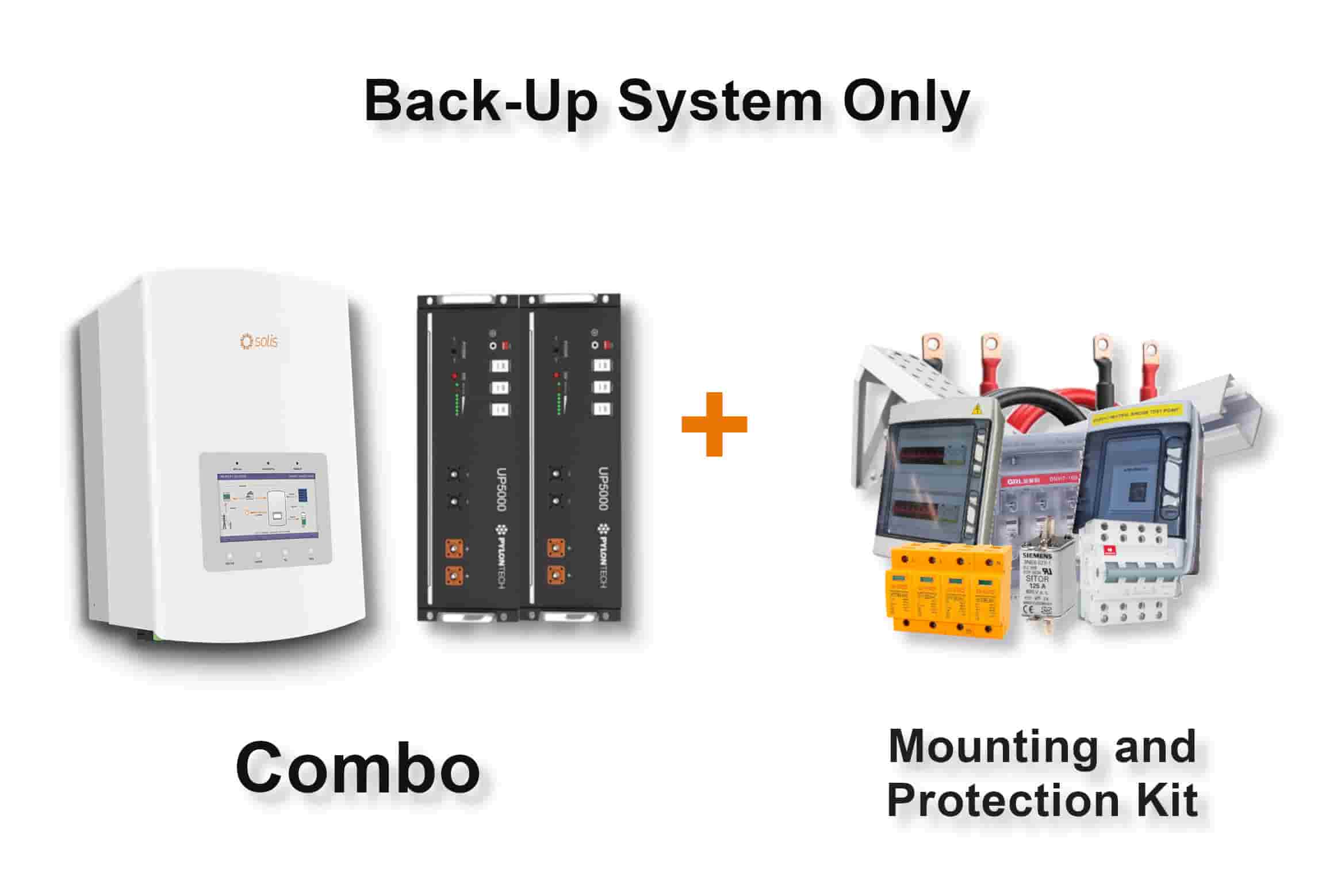 5.0 kW SOLIS S5 Hybrid - PYLONTECH Combo, c/w 2x 4.8 kWh Lithium Batteries 5.0 kW SOLIS S5 Hybrid - PYLONTECH Combo, c/w 2x 4.8 kWh Lithium Batteries