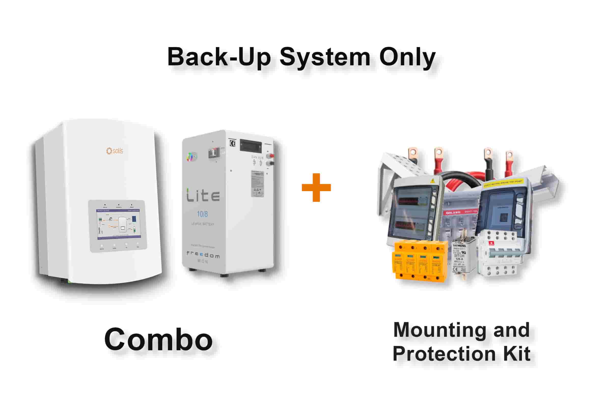 5.0 kW SOLIS S5 Hybrid - FREEDOM WON Combo, c/w 10.0 kWh Lithium Battery 5.0 kW SOLIS S5 Hybrid - FREEDOM WON Combo, c/w 10.0 kWh Lithium Battery