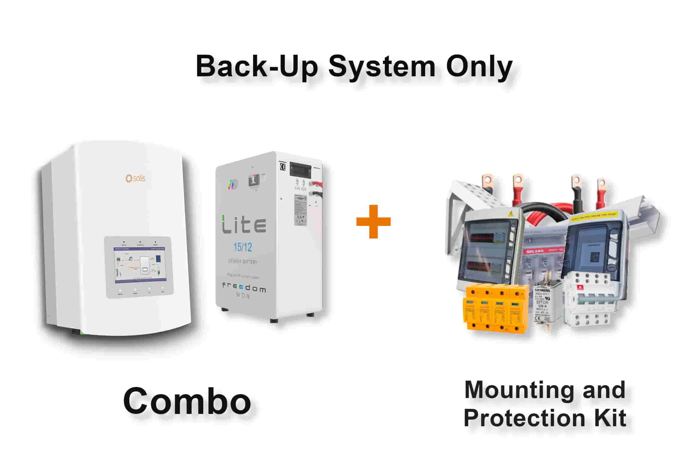 5.0 kW SOLIS S5 Hybrid - FREEDOM WON Combo, c/w 15.0 kWh Lithium Battery 5.0 kW SOLIS S5 Hybrid - FREEDOM WON Combo, c/w 15.0 kWh Lithium Battery