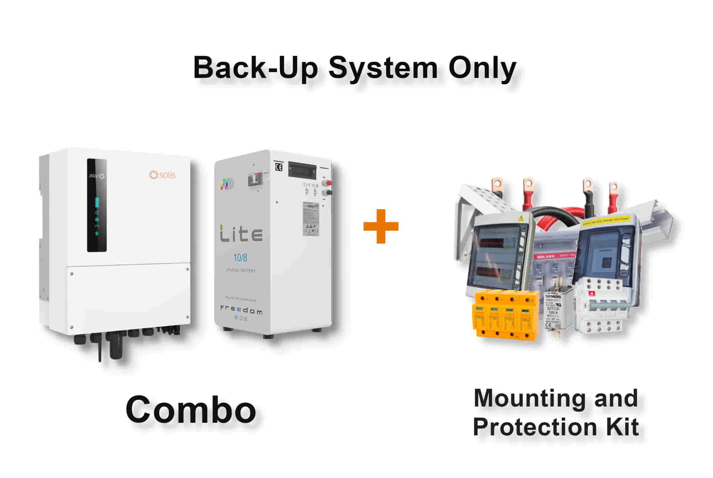 5.0 kW SOLIS S6 Hybrid - FREEDOM WON Combo, c/w 10.0 kWh Lithium Battery 5.0 kW SOLIS S6 Hybrid - FREEDOM WON Combo, c/w 10.0 kWh Lithium Battery