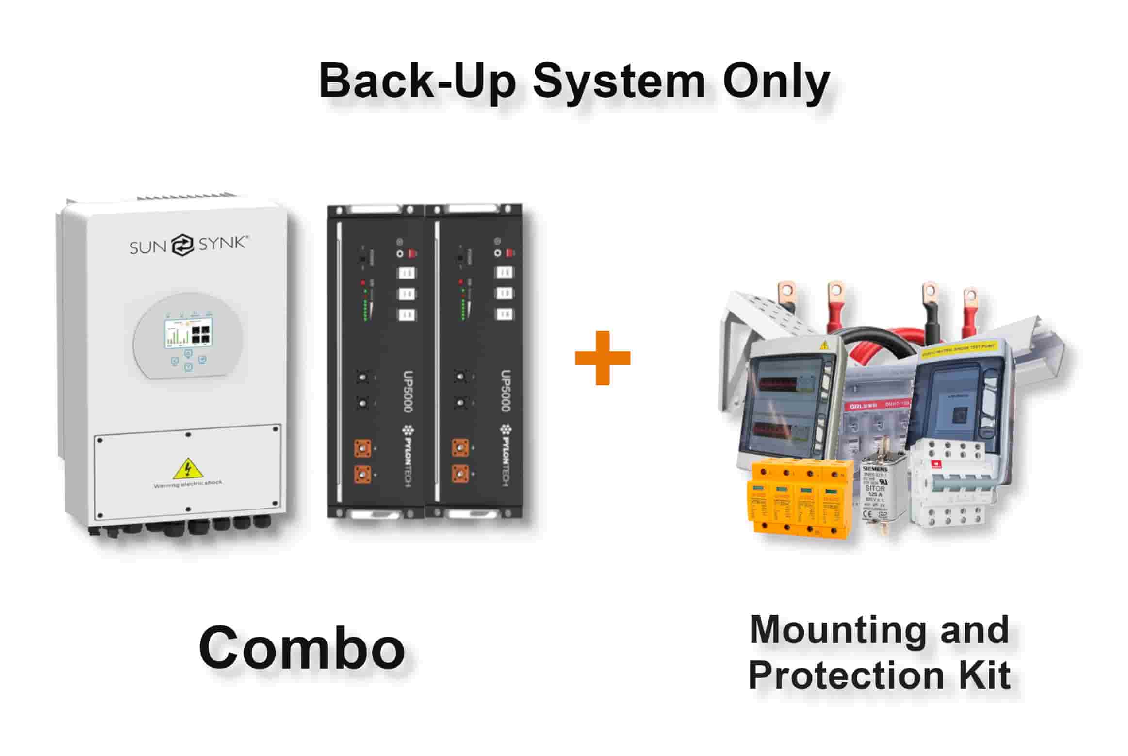 5.0 kW SUNSYNK Hybrid - PYLONTECH Combo, c/w 2x 4.8 kWh Lithium Batteries 5.0 kW SUNSYNK Hybrid - PYLONTECH Combo, c/w 2x 4.8 kWh Lithium Batteries