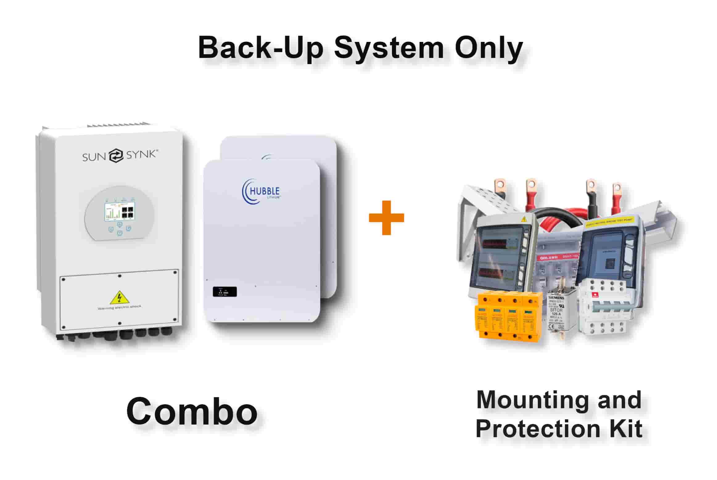 5.0 kW SUNSYNK Hybrid - HUBBLE Combo, c/w 2x 5.12 kWh Lithium Batteries 5.0 kW SUNSYNK Hybrid - HUBBLE Combo, c/w 2x 5.12 kWh Lithium Batteries