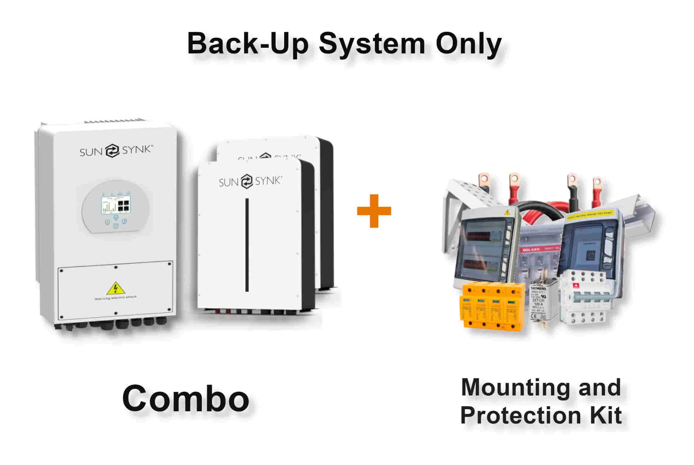 5.0 kW SUNSYNK Hybrid Combo, c/w 2x 5.12 kWh Lithium Batteries 5.0 kW SUNSYNK Hybrid Combo, c/w 2x 5.12 kWh Lithium Batteries