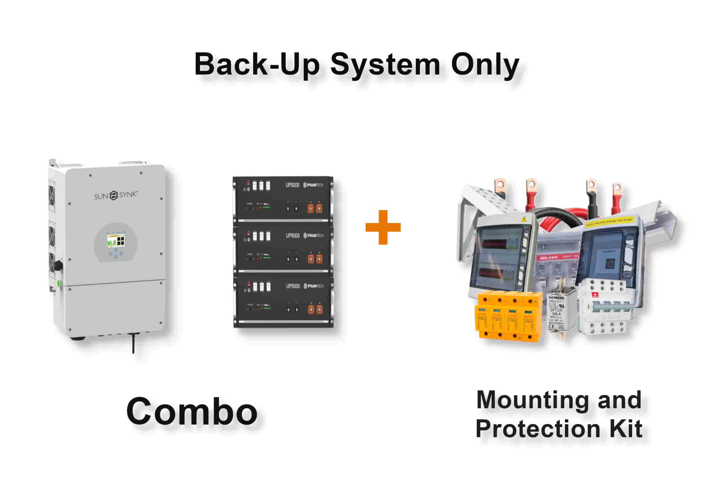 8.0 kW SUNSYNK Hybrid - PYLONTECH Combo, c/w 3x 4.8 kWh Lithium Batteries 8.0 kW SUNSYNK Hybrid - PYLONTECH Combo, c/w 3x 4.8 kWh Lithium Batteries