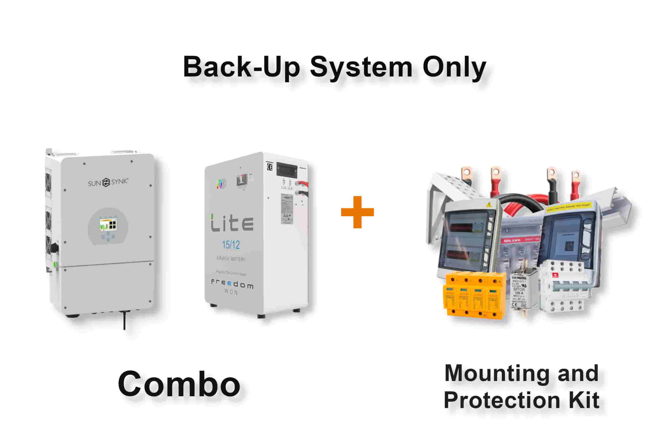 8.0 kW SUNSYNK Hybrid - FREEDOM WON Combo, c/w 15.0 kWh Lithium Battery 8.0 kW SUNSYNK Hybrid - FREEDOM WON Combo, c/w 15.0 kWh Lithium Battery