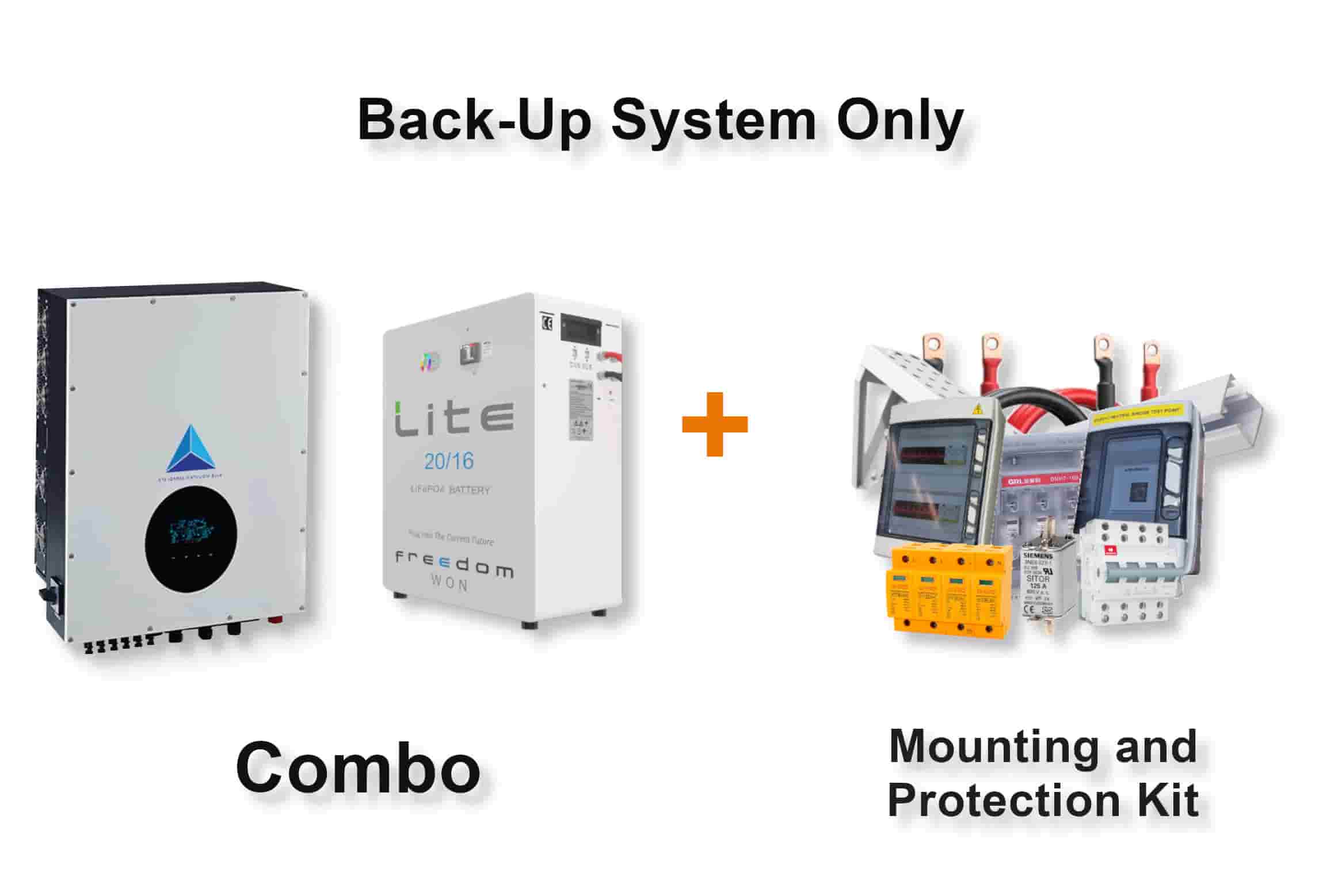 15.0 kW Blue Mountain 3-Phase Hybrid - FREEDOM WON Combo, c/w 20 kWh Lithium Battery 15.0 kW Blue Mountain 3-Phase Hybrid - FREEDOM WON Combo, c/w 20 kWh Lithium Battery
